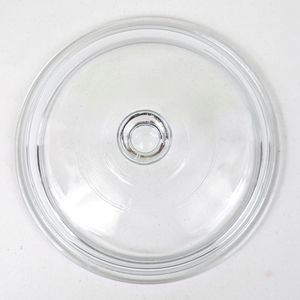 Glass Lid for Casserole Dish Sauce Pan Bowl Round Clear Domed with Center Knob